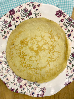 Una foto de Crepas keto con harina de almendras y coco