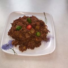 A picture of Banana stem fry.