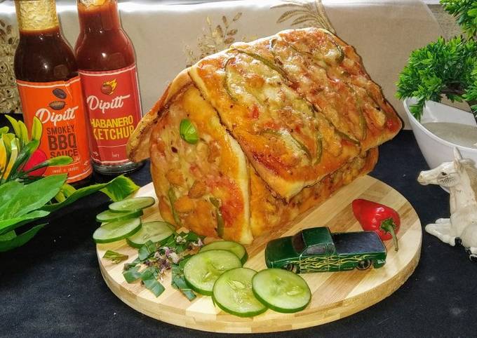 Hut shape pizza 🍕
