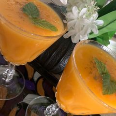 A picture of Peach and mango punch🍑🥭🍹.