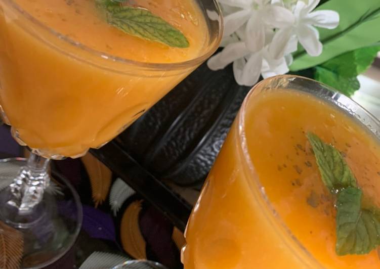 Step-by-Step Guide to Cook Perfect Peach and mango punch🍑🥭🍹