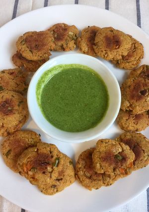 A picture of Oven baked noorani kabab(mong dal kabab).