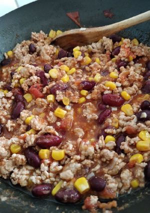 Chilis bab recept fotója