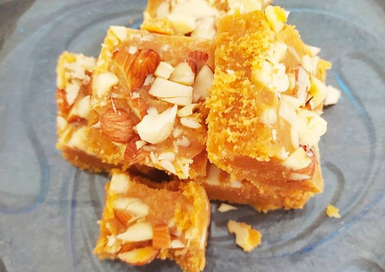 Recipe of Appetizing Mohanthal (without mawa) Cooking Basics for Newbies