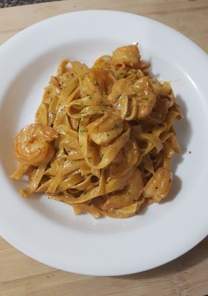 A picture of 🔥Creamy Creole Shrimp scampi.