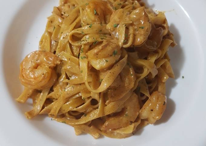 Recipe of Ultimate 🔥Creamy Creole Shrimp scampi