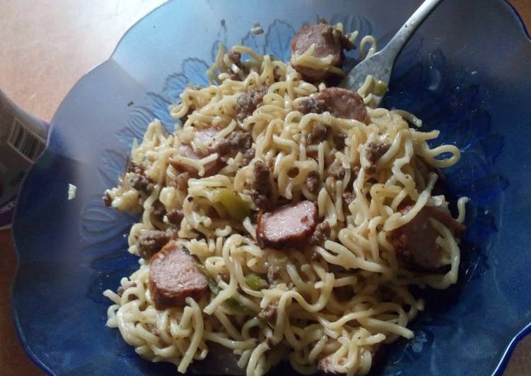 Simple Way to Make Quick Indomine/Sausage/minced meat