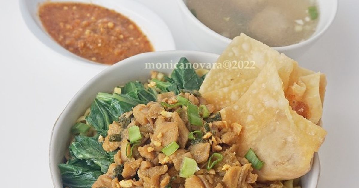 Mie Ayam Jamur Bakso Pangsit