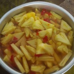 A picture of Asinan Nanas (Spicy Sweet Pineapple).