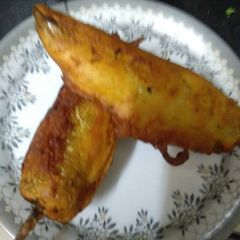 A picture of Stuffed mirchi pakora.