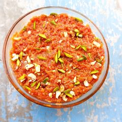 Gajar ka halwa A picture of Gajar ka halwa.
