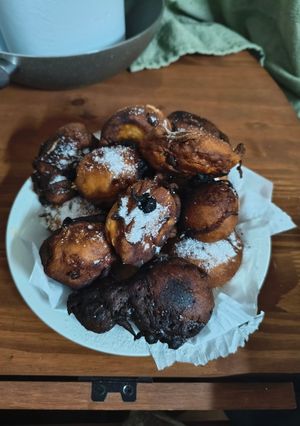 Una foto de Buñuelos dulces sin grasa