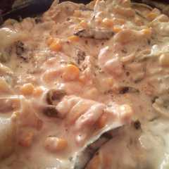 Una foto de Rajas con crema