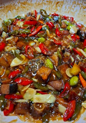 Foto resep Iwak Karing Masak Asam (Extra Petai)