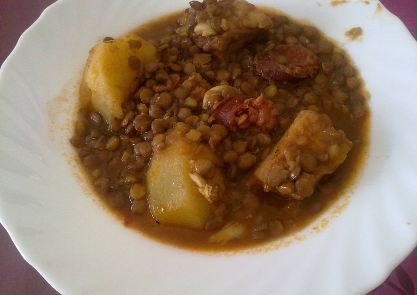 Lentejas de mi madre