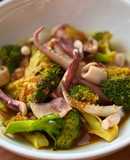 Mực Ống Xào Bông Cải Xanh Sốt Cà Ri Masala