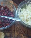 Ensalada de tallos de beterraga
