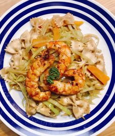 bắp cải xào tôm