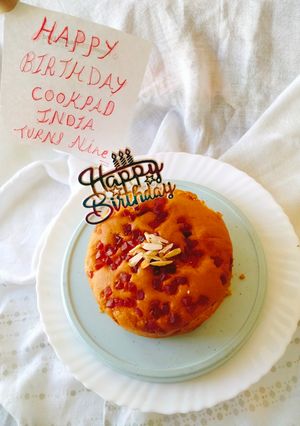 A picture of TUTTI FRUTI VANILLA SPONGE CAKE 🎂🥳🎉 (Birthday celebrate Cookpad India🎂).