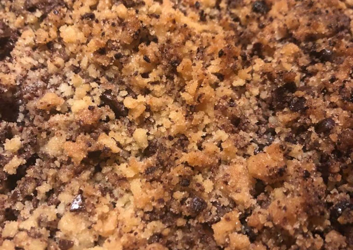 Crumble à la poire et chocolat