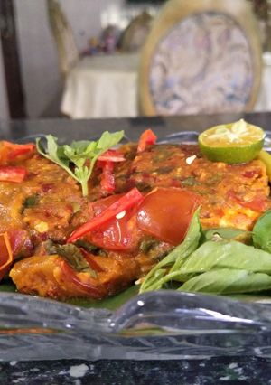 Foto resep Ikan panggang woku daun