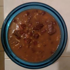 Jamaican red peas soup A picture of Jamaican red peas soup.