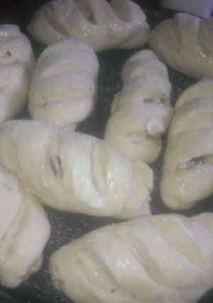 Una foto de Pan de leche relleno de chocolate