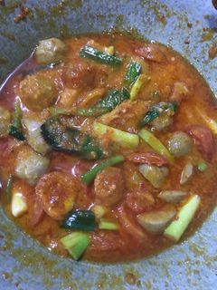Foto resep Bakso bumbu balado