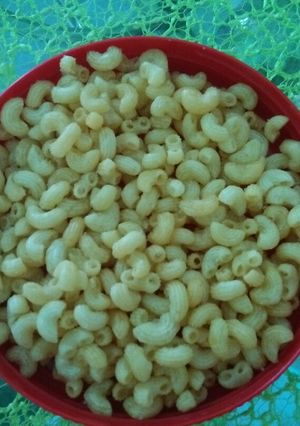 Hình của món Nui chiên ngào đường.
