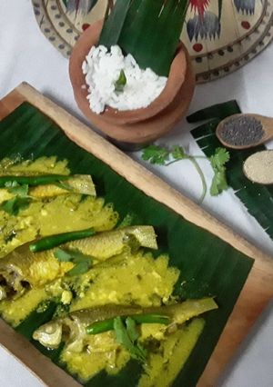 A picture of Steam bata fish.