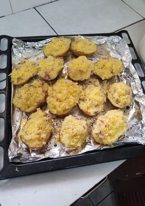A picture of Jacket potatoes #authors marathon.