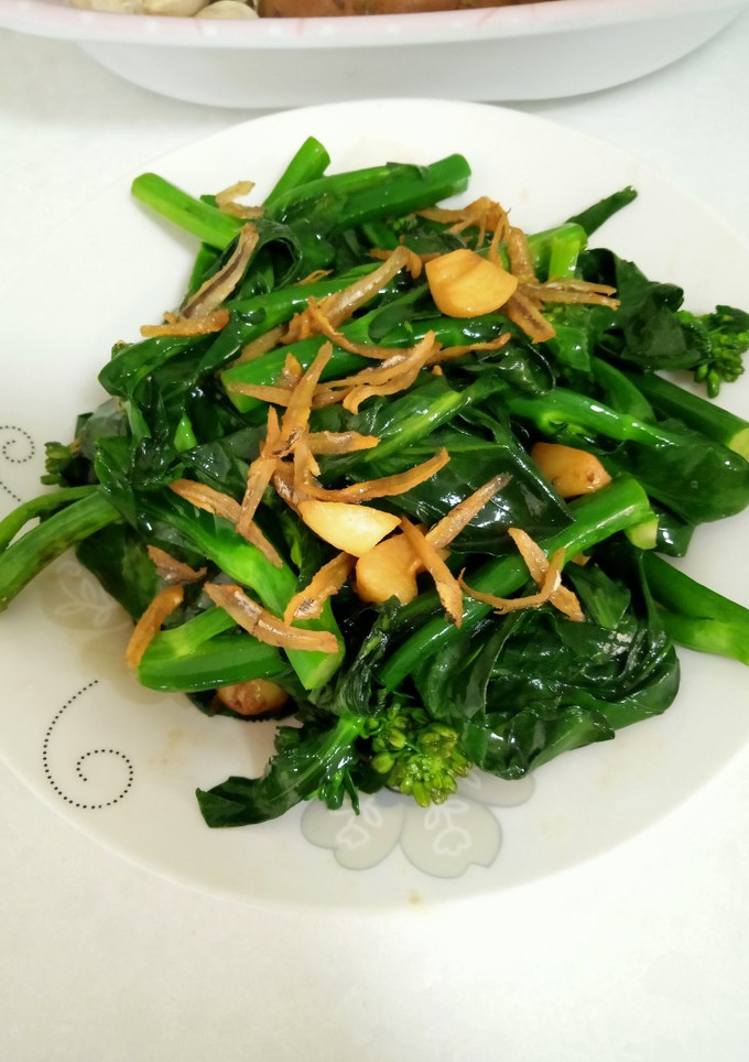 Foto resep Tumis baby kaylan ikan teri