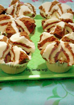 Foto resep Bolu kukus mekar 'zebra'