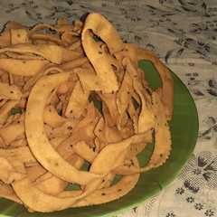 A picture of ரிப்பன் பக்கோடா (Rippon Pakoda Recipe in Tamil).