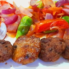 A picture of Turkish kofta kabab.