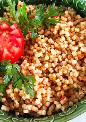 Pirított tarhonya köret recept fotója