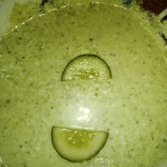 A picture of Cucumber raita.