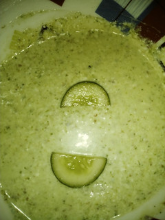 A picture of Cucumber raita.