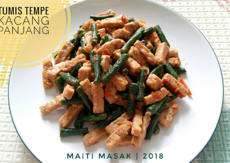 Resep Tumis Tempe Kacang Panjang oleh Siti Nurmala - Cookpad