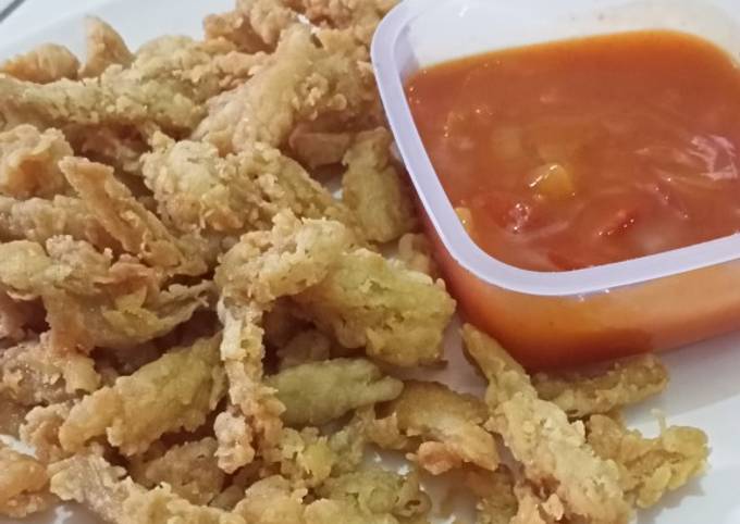 Jamur Crispy Saus Asam Manis