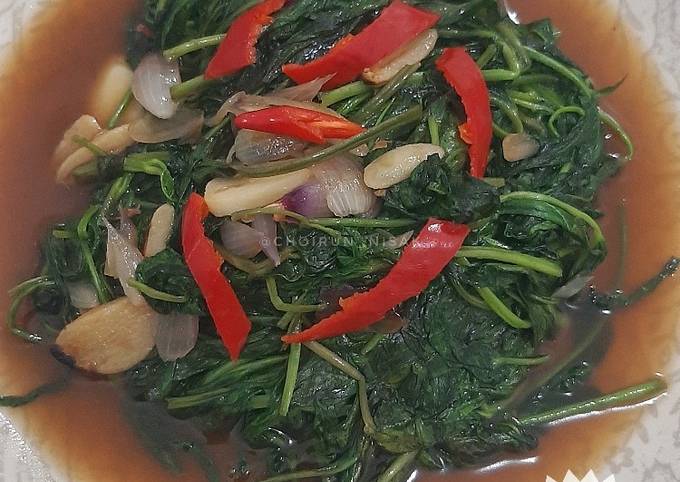 Resep Tumis Kangkung Saus Tiram Oleh Choirun Nisak Cookpad