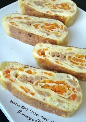 Foto resep Gyeran-mari (계란말이) Telur dadar ala korea
