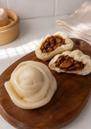 Foto resep Pao Isi Ayam Jamur - Bakpao Isi Ayam