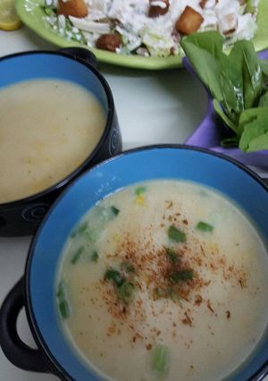 صورة لوصفة شوربة الذره