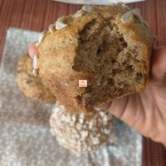 A picture of Multi grain banana muffins.
