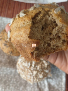 A picture of Multi grain banana muffins.