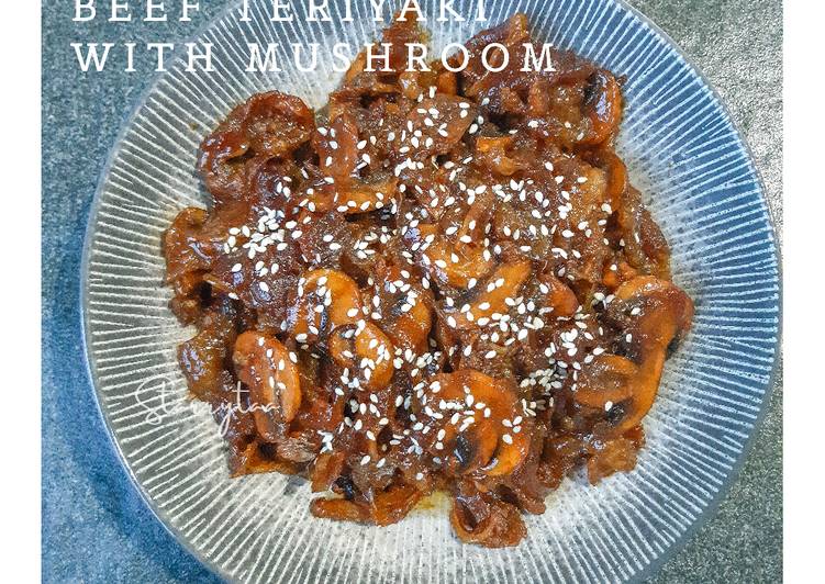 Cara Gampang Menyiapkan Beef Teriyaki with Mushroom yang Enak Banget