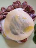 Raviolo aperto con besciamella e funghi
