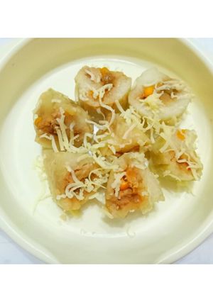 Foto resep Lontong isi sayur keju mpasi 10 m
