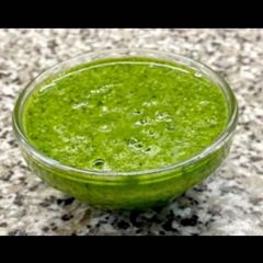 Mint mango chutney A picture of Mint mango chutney.